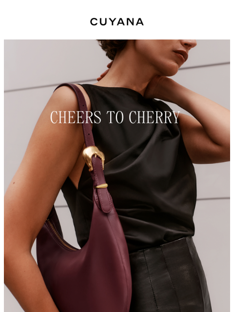cuyana newsletter: New in Cherry