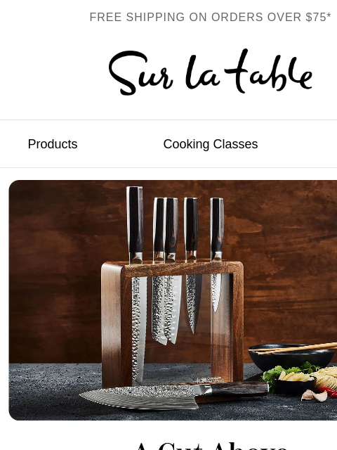 surlatable newsletter: Get Sharp Looks and Sharper Cuts