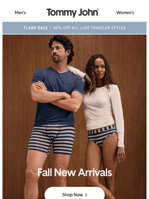 tommyjohn newsletter: NEW ARRIVALS 🍂 Fall Into Comfort