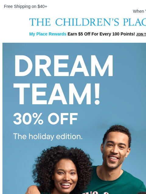 childrensplace newsletter: Jingle & jam in family PJs!