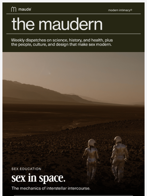 getmaude newsletter: the maudern