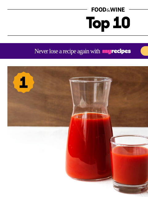foodandwine newsletter: The Juice That Reduced Inflammation Markers in Jus...
