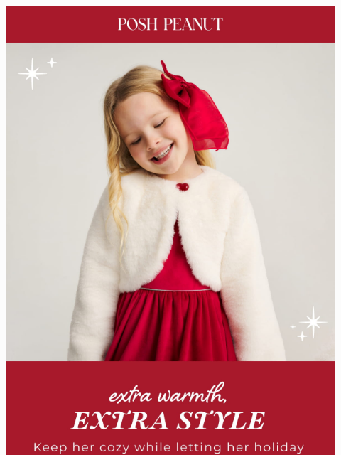 poshpeanut newsletter: ✨🤍 A Little Extra For Her Holiday Look