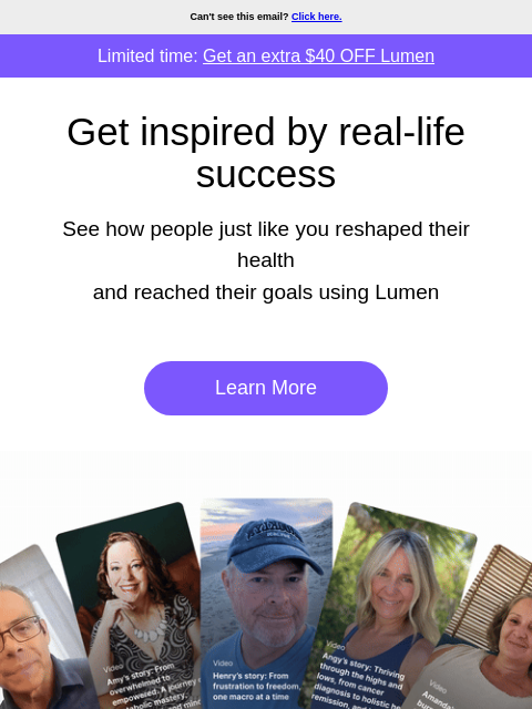 lumen newsletter: See how people like you transformed their lives wi...