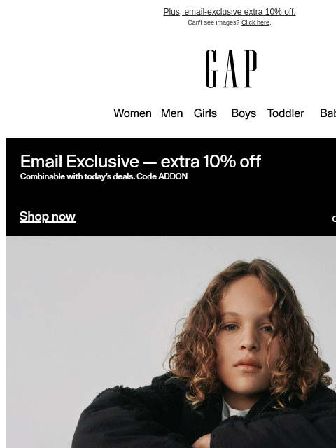 gap newsletter: Up to 50% off deals + extra 30% ends soon