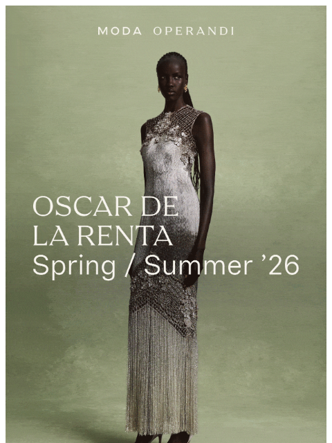modaoperandi newsletter: What’s next from OSCAR DE LA RENTA