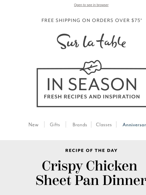 surlatable newsletter: One Pan, Endless Fall Flavor ✨