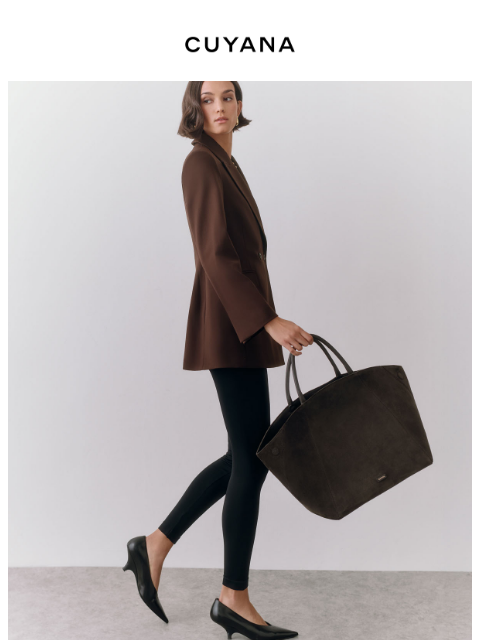 cuyana newsletter: Suiting for Saturday and Sunday