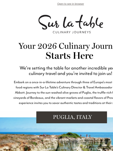 surlatable newsletter: Be part of something extraordinary.