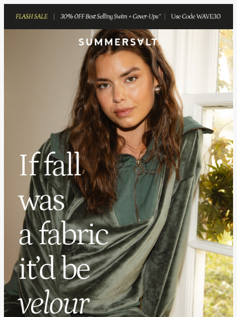 summersalt newsletter: Have You Felt This Fabric??