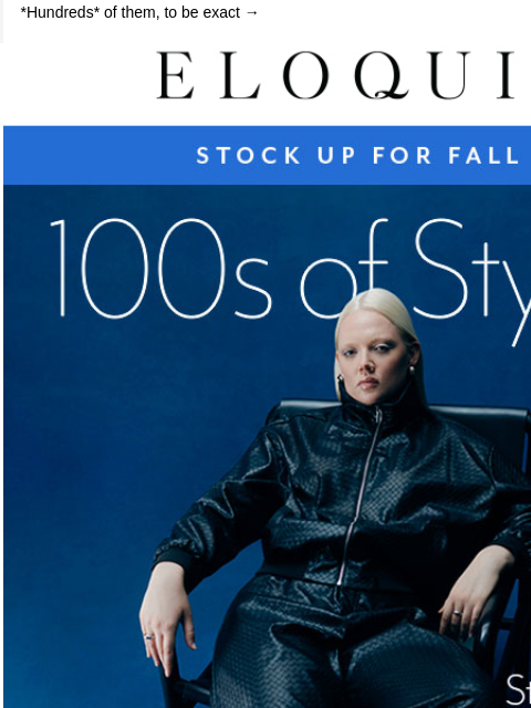 eloquii newsletter: P.S. 100s of styles from $25 🫶