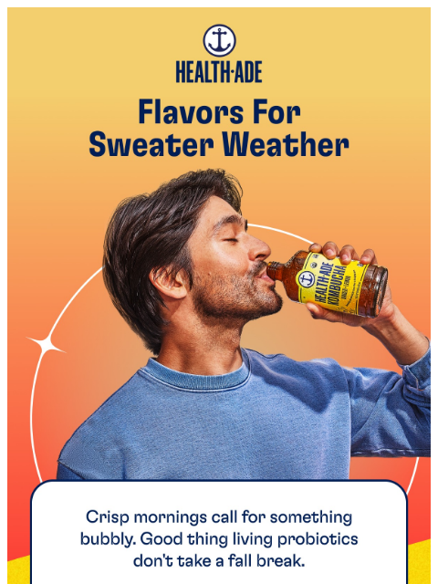 health-ade newsletter: Fall is about to get a lot more bubbly 🍂