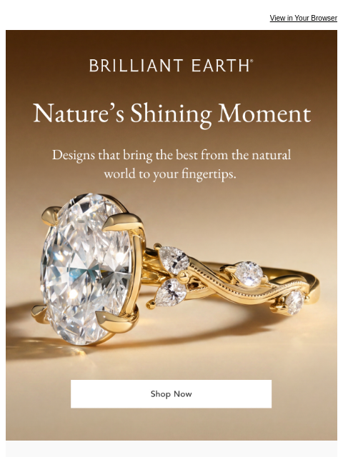 brilliantearth newsletter: Mother Nature's favorite engagement rings