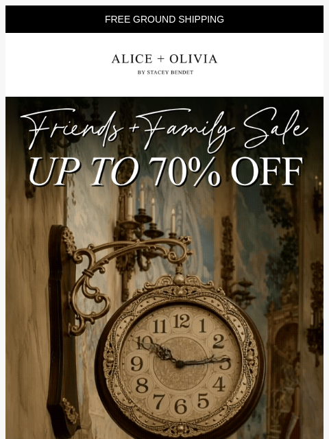 aliceandolivia newsletter: Up to 70% Off Ends Tomorrow!!