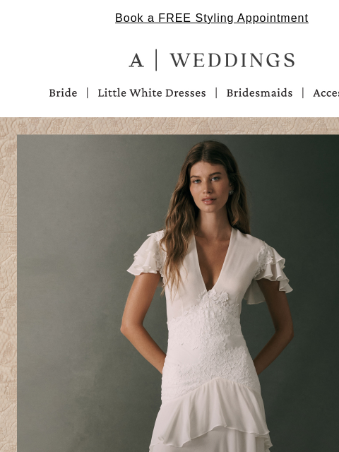 anthropologie newsletter: New bridal, exclusively from De La Vali
