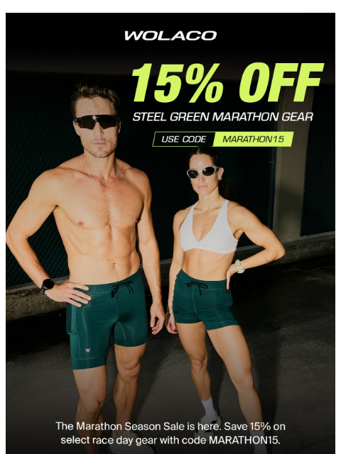 wolaco newsletter: GOING FAST: Steel Green Gear on SALE 💪