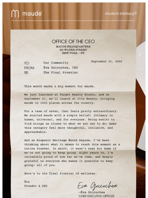 getmaude newsletter: the final frontier.