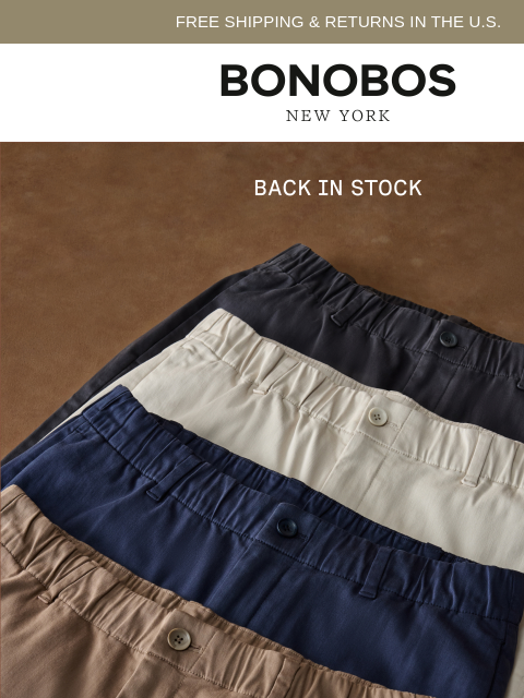 bonobos newsletter: Your New Favorite Off Duty Pant