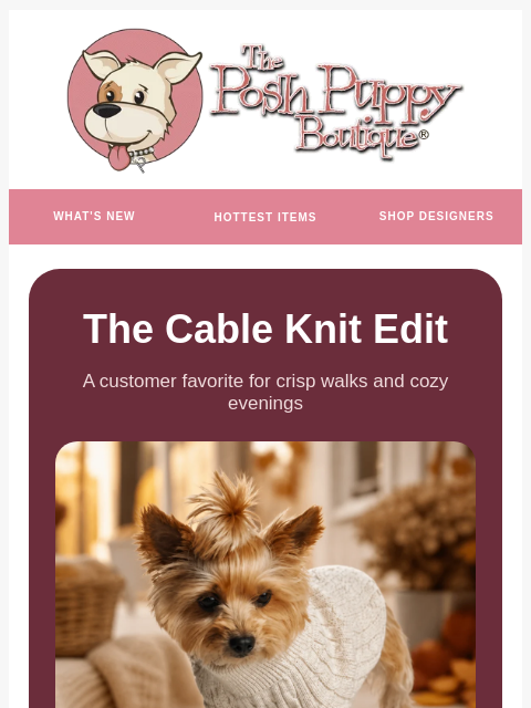poshpuppyboutique newsletter: These Are Selling Fast!!