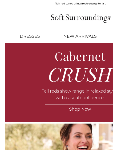 softsurroundings newsletter: Drawn to Red