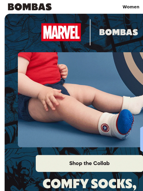 bombas newsletter: New MARVEL | Bombas: Kids Edition