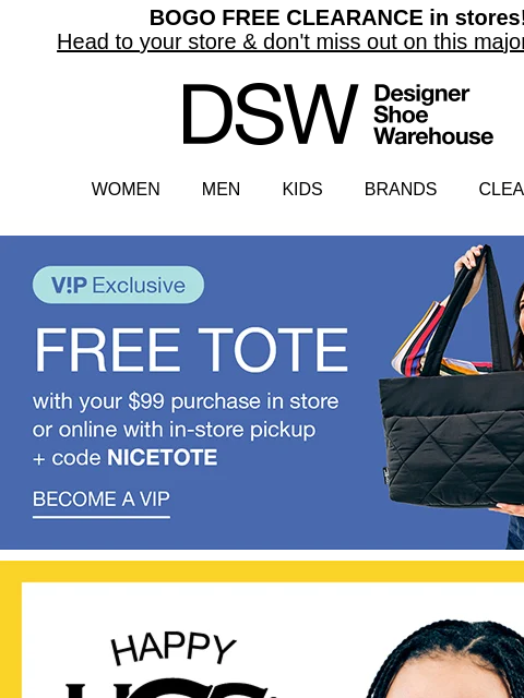 dsw newsletter: It’s UGG season