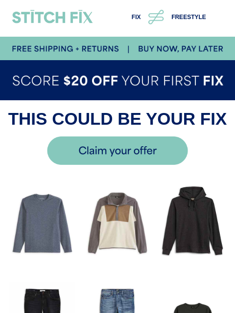 stitchfix newsletter: These would look great on you