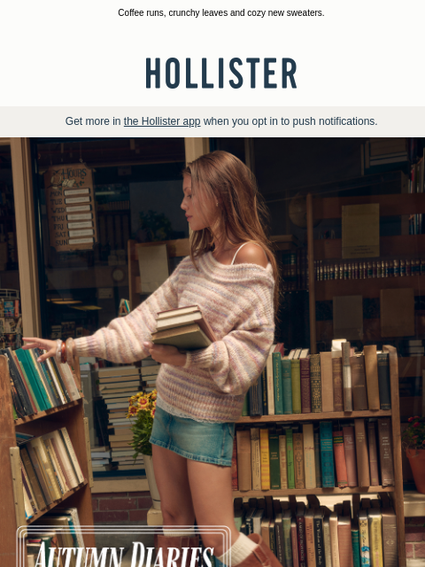 hollisterco newsletter: Autumn style inspo 🍂