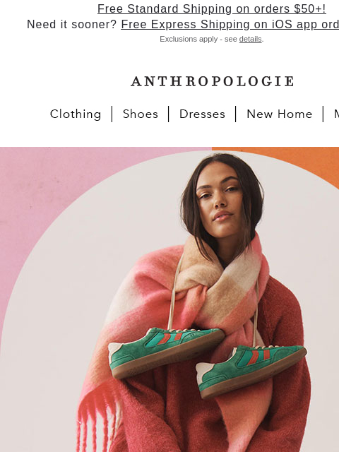 anthropologie newsletter: Colorful sweaters are having a moment