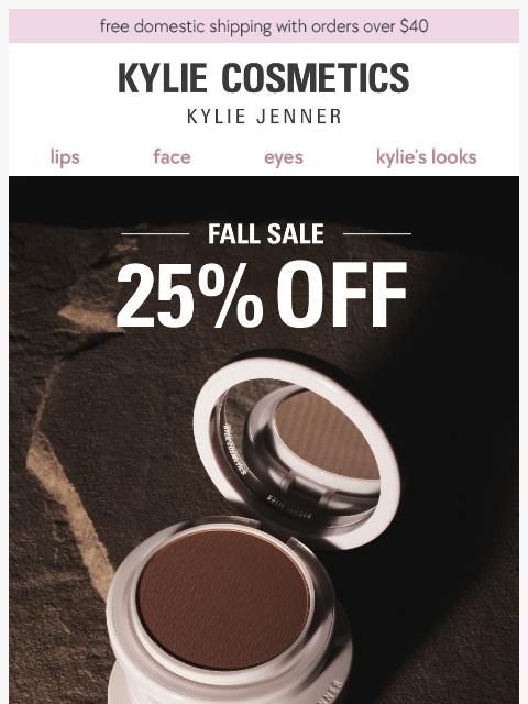 kyliecosmetics newsletter: FINAL CALL: 25% OFF + free gift ๐จ๐จ