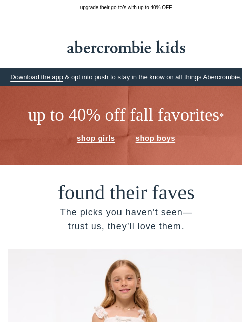 abercrombie newsletter: future faves they haven’t seen yet →