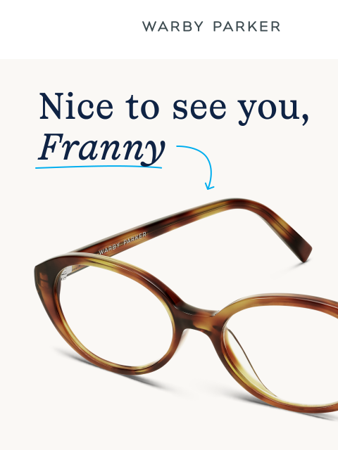 warbyparker newsletter: Guess who’s back