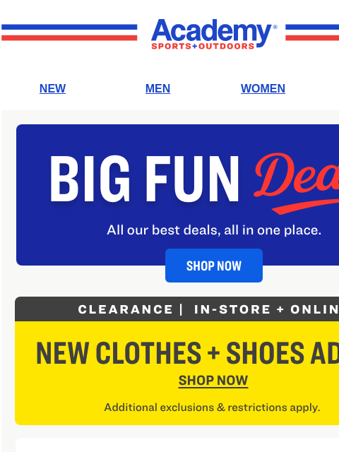 academy newsletter: Your Weekly Big Fun Deals Are Here