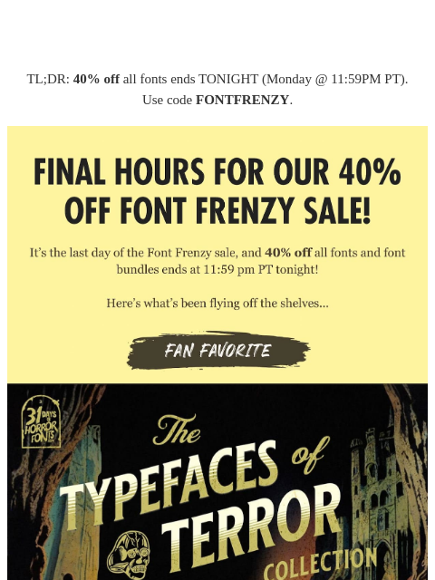 retrosupply newsletter: These Are the Fonts Everyone Picked Up This Weeken...
