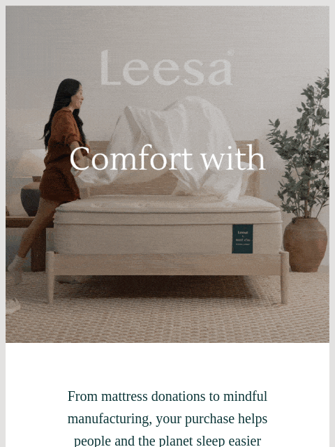 leesasleep newsletter: Make comfort go further