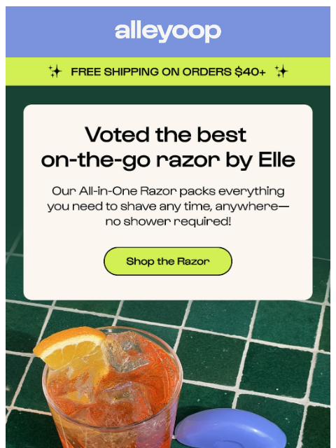 meetalleyoop newsletter: For an award-winning shave ๐