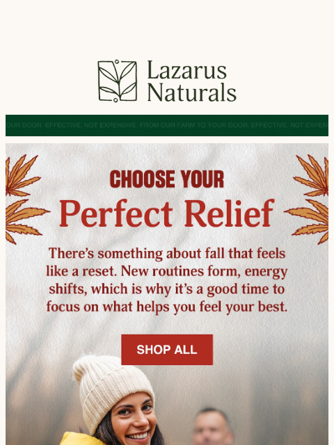 lazarusnaturals newsletter: 🍃Pain shows up differently. So does relief.