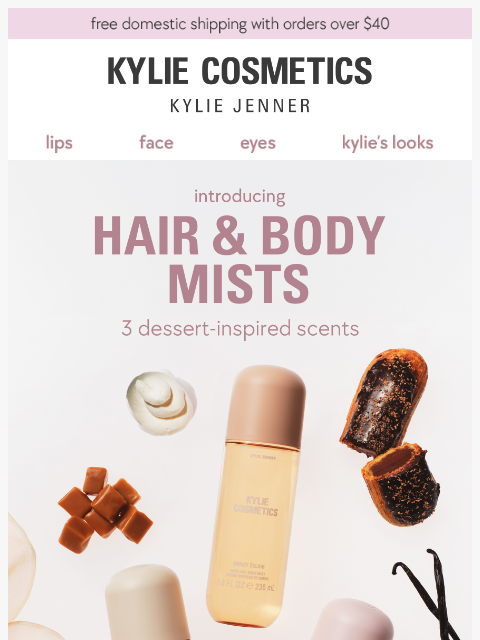 kyliecosmetics newsletter: COMING SOON! new hair & body mists ✨
