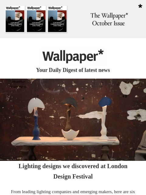 futureplc newsletter: Six lighting designs we discovered at London Desig...
