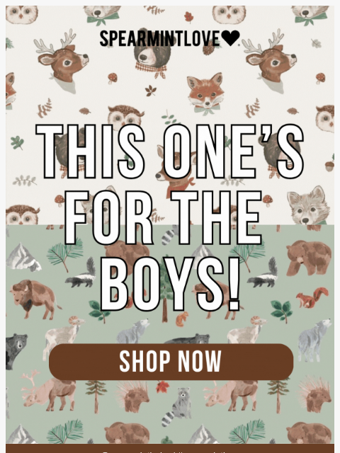 spearmintlove newsletter: Boy-Approved Styles Have Arrived 🏕️🎣