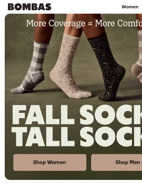 bombas newsletter: Tall Socks Are In Season