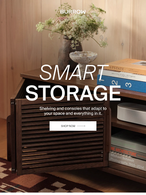 burrow newsletter: Storage that works smarter