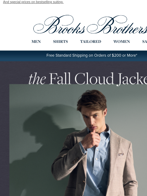 brooksbrothers newsletter: The latest in tailoring innovation