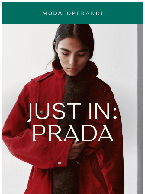 modaoperandi newsletter: The latest from PRADA