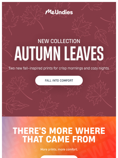 meundies newsletter: JUST DROPPED: Your New Fall Favorites 🍂