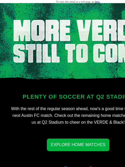 austinfc newsletter: Find your next match at Q2 Stadium