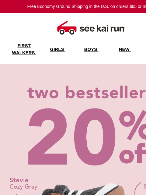 seekairun newsletter: 20% Off Bestselling Sneakers 👏