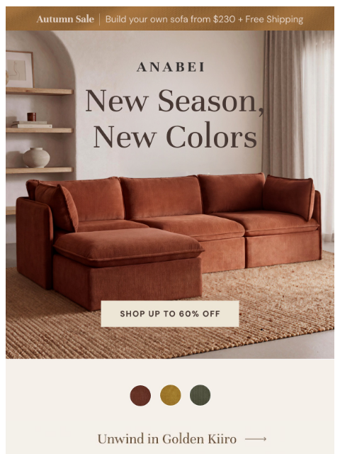 anabei newsletter: Fall Color Edit