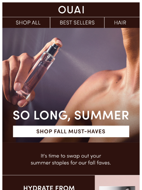 theouai newsletter: From summer staples to fall faves