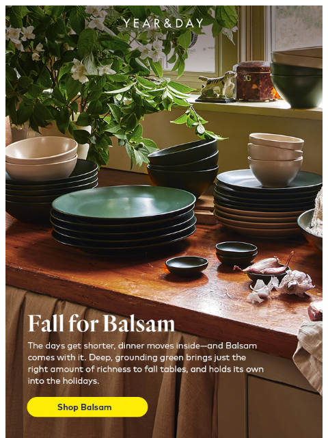 yearandday newsletter: Fall Looks Good in Balsam
